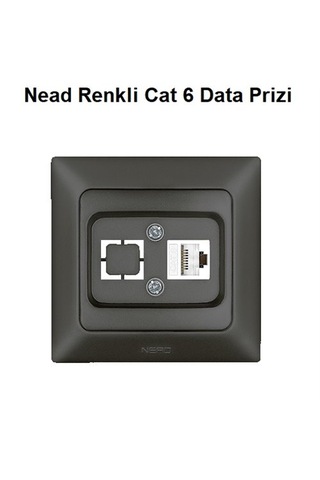 Nead Renkli Cat 6 Data Prizi Çerçevesiz