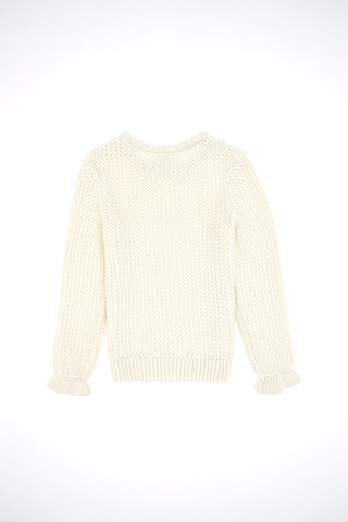 U.S. Polo Assn. Kız Çocuk Bisiklet Yaka Krem Kazak 50316269-VR256