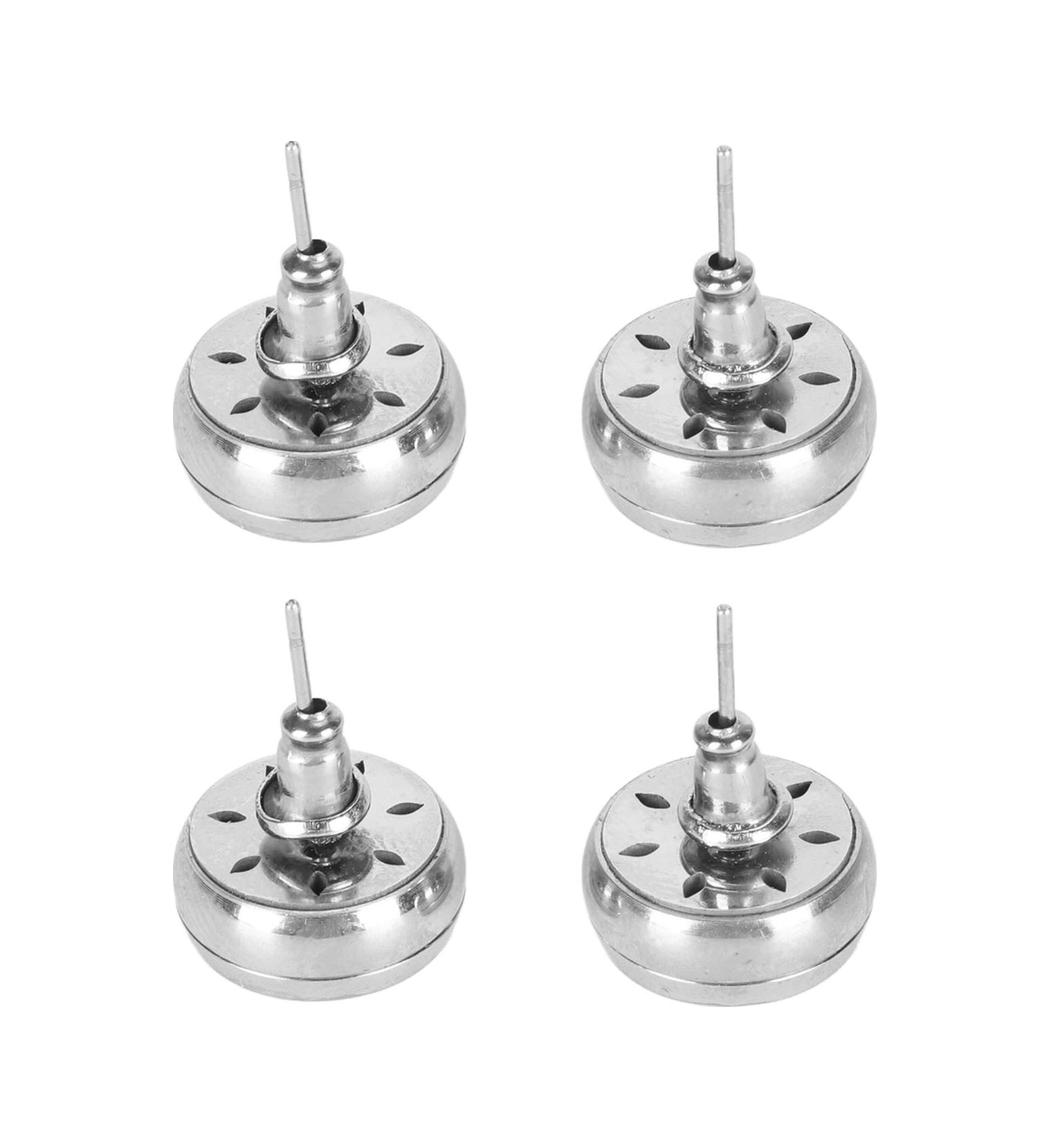 Wezone Stainless Steel Aromatherapy Diffuser Earrings - Yoga Ve Meditasyon İçin Duşakabin Uyku Gönüllü Kokulu Küçük Küpe 4 Adet Diğer
