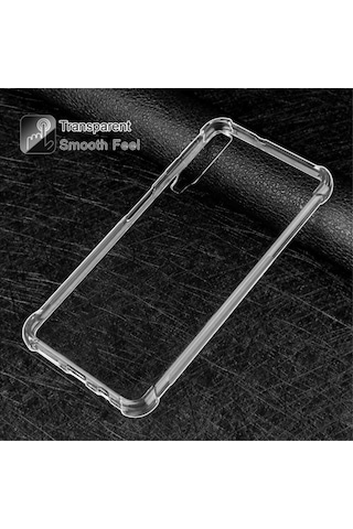 Samsung Uyumlu Galaxy A9 2018 Kilif Köse Korumali Seffaf Silikon Kapak 393046776
