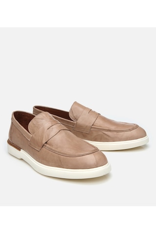 Hotiç Erkek Deri Bej Ultra Hafif Tabanlı Klasik Loafer 02ayh305440a310 Bej