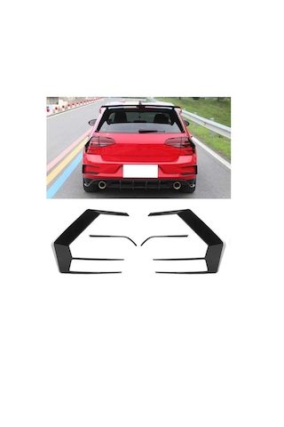 Vw Golf 7.5 Uyumlu Arka Stop Kaplama Çerçevesi Pianoblack