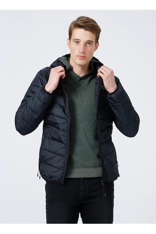 Hummel Perrinos Erkek Siyah Kapüşonlu Mont