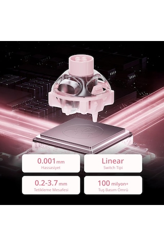 Gravastar Mercury V60 Kablolu Manyetik Gaming İngilizce Q Klavye, M2 Kablosuz Optik Mouse Ve Mousepa