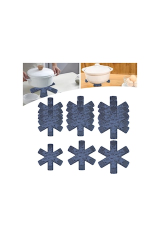 Suntek Magideal 12 Adet Kaymaz Ped Pot Tava Koruyucular Yapışmaz A-gri