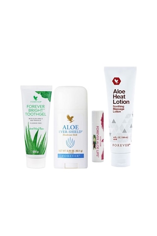 Forever Diş Macunu + Aloe Lips + Aloe Heat Lotion + Aloe Deodorant