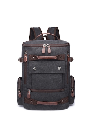 C-active Erkek Kanvas Sırt Çantası Siyah