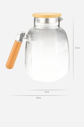 Bambum Care - Bambu Kapaklı Cam Sürahi