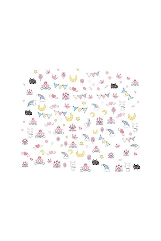 Karikatür Hayvan Bayrak Duvar Sticker Pvc Kendinden Yapışkanlı Çıkarılabilir Kendin Yap Tavşan Kedi Duvar Sticker Bebek Odası Dekorasyonu G77 Y67cm Şeffaf