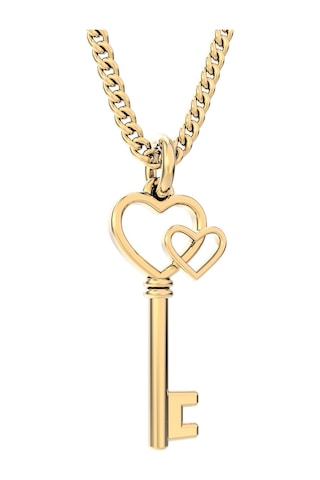 Chocli 18 Ayar Altın Kaplama Love Key Kolye