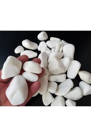 20 Kg Beyaz Dolomit Taş, 2-4 Cm Bahçe Ve Akvaryum İçin
