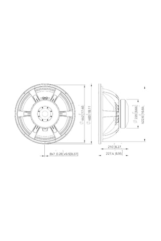 Lavoce Saf184.03 18" Çıplak Hoparlör
