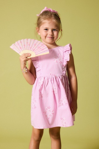 Defacto %100 Pamuk Kolsuz Poplin Pembe Elbise Kız Bebek H9619a526hspn171 Pembe-pn171