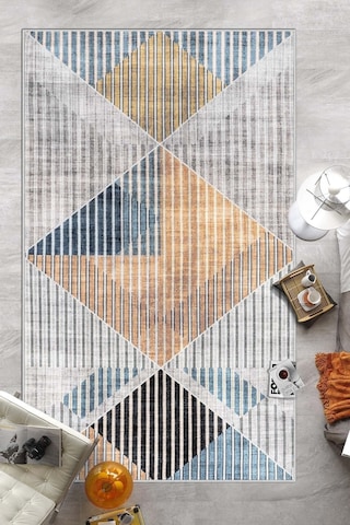 West Home Dijital Baskı Yıkanabilir Kaymaz Taban Mutfak Halısı Salon Halısı Ve Yolluk Wh 535 Multy