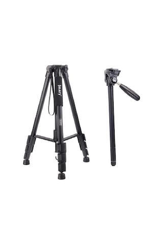 Jmary KP2254 44 cm 3 Kademeli Profesyonel Tripod - ZORE-262645 Siyah