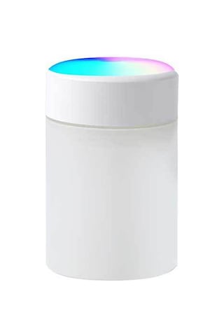 Youtek Araç İçin 360ml Renkli Buharlandırıcı - Usb İle Çalışan Mini Oda Kokusu Ve Hava Temizleyici Aleti Beyaz