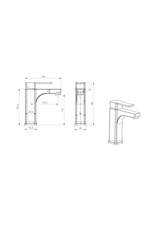 Ulu-el Lavabo Bataryası Musluğu Çeşmesi Krom