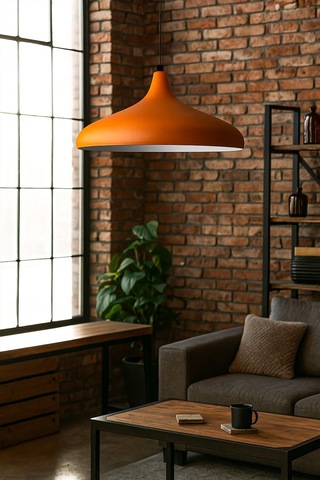 Modern Tasarım Turuncu Sarkıt Avize Salon, Mutfak Ve Ofis İçin Dekoratif Butik Lamba Aydınlatma Turuncu