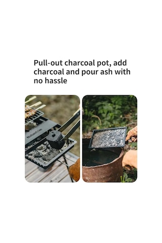 Naturehike Grill Barbecue + Katlanabilir Masalı Sandstone Çok Renkli