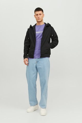 Jack & Jones Erkek Jjebasıc Suya Dayanıklı Softshell Ceket 12236300 Siyah
