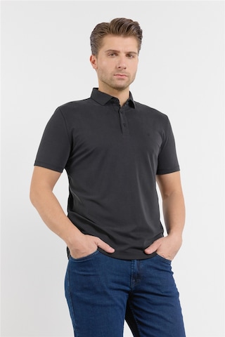 İmza Siyah İtalyan Yaka Kısa Kol Cepsiz Slim Fit Pamuklu Tişört 1011260180 Diğer