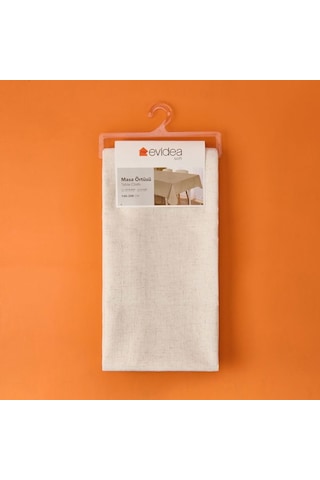 Evidea Soft Bella Keten Masa Örtüsü - Bej - 140x200 Cm Bej