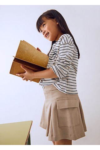 Mayoral Bej Kız Çocuk Şort Etek 4910 Bej