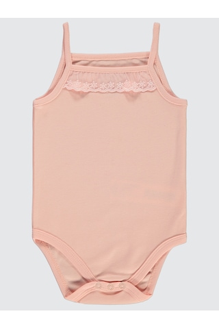 Civil Baby Kız Bebek Çıtçıtlı Badi 2-3 Yaş Pudra