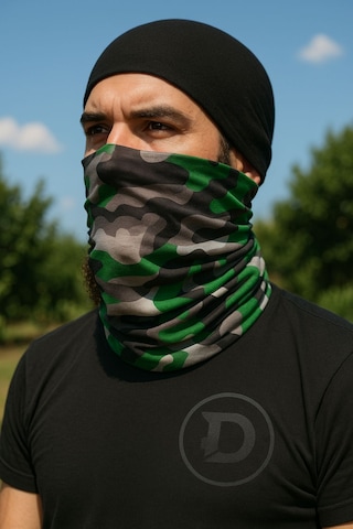 Sticker Works Motorcu Yeşil Kamuflaj Buff Maske Outdoor Boyunluk Unisex Bandana Standart