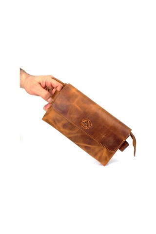 Alphaclub Bag Erkek Kahverengi Hakiki Deri El Ve Portföy Çantası