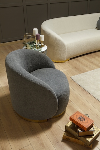 Teddy Berjer Salon&oturma Odası - Antrasit