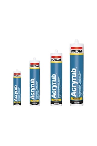 Acryrub Silikonize Mastik Beyaz 500 Gr