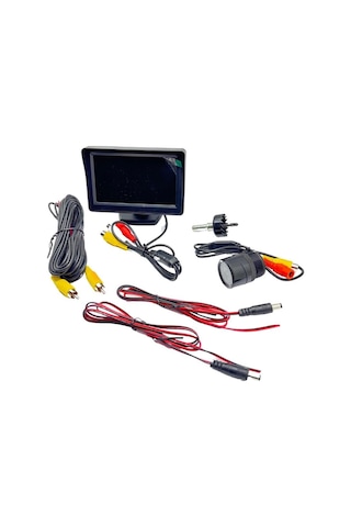 12v Araç İçi Lcd Ekran 4.3 '' + Gece Görüşlü Kamera 28 Mm