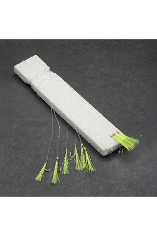 İstavrit Çapari Hazır Takımı - Fishack - On İğneli - Tüylü - 2'li