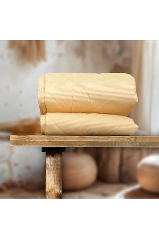 Özyurtlar Home %100 Merinos Kuzu Yün Pike Battal Boy 220x240 Sarı