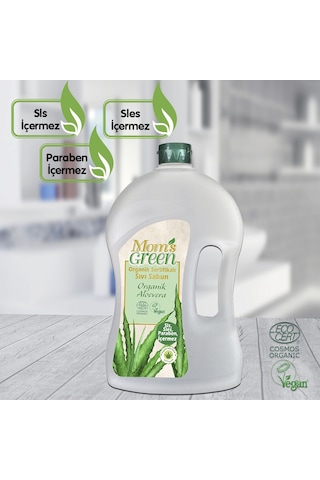 Mom's Green Doğal Sertifikalı Aloe Veralı Sıvı Sabun 1500 ML
