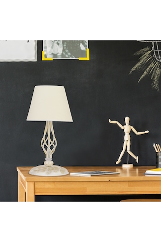 Lupin Beyaz Şapkalı Beyaz Abajur Diğer