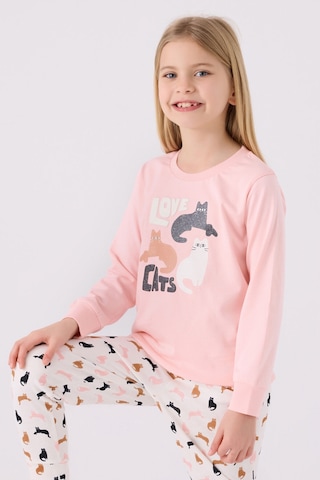Arnetta Kız Çocuk Pembe Pijama Takımı Ar3057-c-v1 Pembe