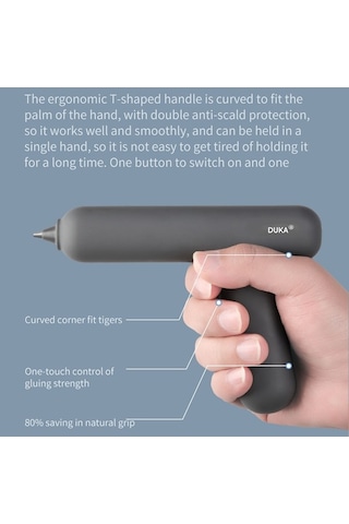 Pazly Taşınabilir Usb Şarjlı Sıcak Eriyik Tutkal Makinesi, Hızlı Isıtma Ve Ekstrüzyon, Kablosuz Kullanım