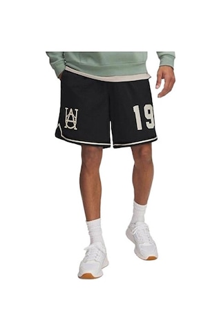 Under Armour Courtside Hoops Short Erkek Basketbol Şortu 1390120-001 Siyah Siyah