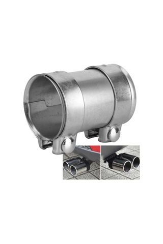 Wezone Galvanizli Çelik Aküstop Boru Klemi - 76mm 3" Çap, Ayarlanabilir, Kaynak/sıkma Gerektirmeden Kolay Kurulum, Aküstop Boru/bosalayıcı Bağlantısı İçin