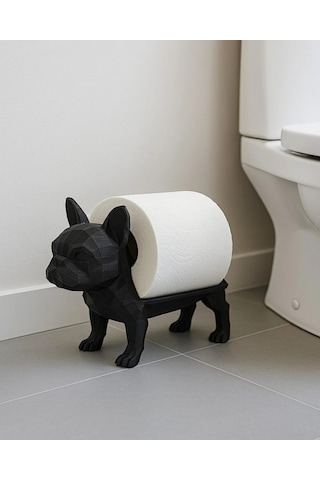 Dekoratif Tuvalet Kağıdı Pratik Ev Dekorasyon Bulldog Tuvalet Tasarım 14 X 12 Cm