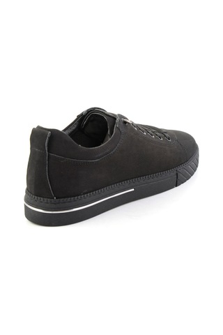 Bambi Siyah Nubuk Hakiki Deri Erkek Sneaker E01610196501