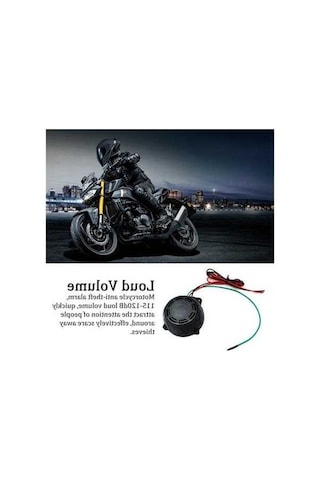 Trendooze 12v Motosiklet Alarmı - 120db, 5 Seviye, Uzaktan Kumandalı, Su Geçirmez, Güvenlikli Koruma