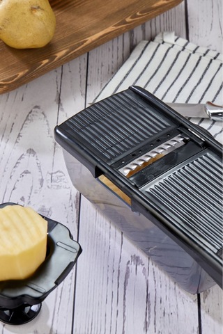 Cooker 5 Bıçaklı Hazneli Lüx Paslanmaz Çelik Rende Ckr3379-siyah Siyah