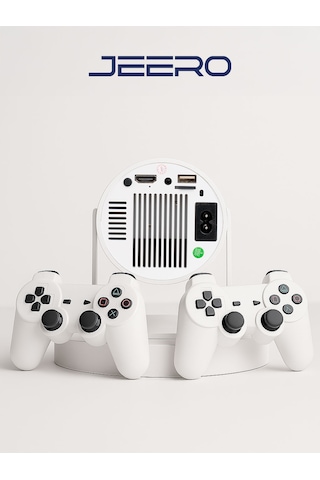 Jeero Oyunlu Projeksiyon Cihazı 2 Kollu -20.000 Oyun -türkçe Menü Android