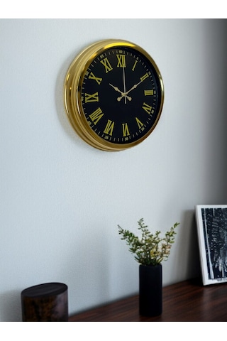 Büro Ev Ofis Hediyesi İçin 40cm Golden Model Prestij Duvar Saati Diğer 26434713