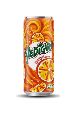 Yedigün Portakal Meyveli Gazoz 330 Ml X 24 Adet