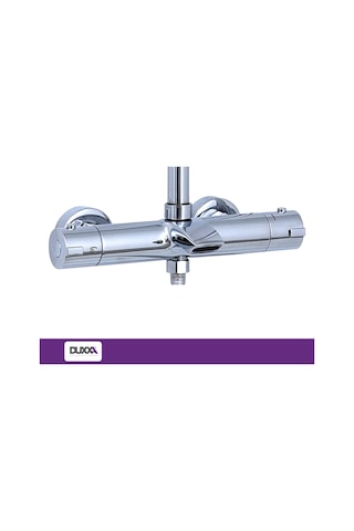 Duxxa Atlas Termostatik Bataryalı Rain Duş Seti Krom Dtb.114 Krom