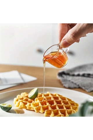 1 Adet Şeffaf Mini Ölçüm Kapları, Tak-çıkar Saplı Pişirme Ölçüm Kabı, İstiflenebilir Tasarım, Çoklu Ölçüm Ölçekleri Ve Ağızlık Diğer